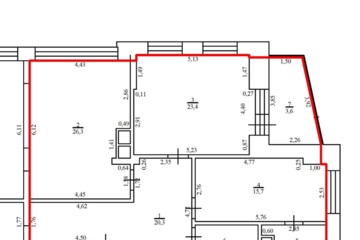 2-к квартира, 95 м², 11/15 эт.
