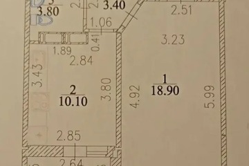 1-к квартира, 39,7 м², 11/12 эт.