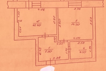 1-к квартира, 38,7 м², 1/2 эт.