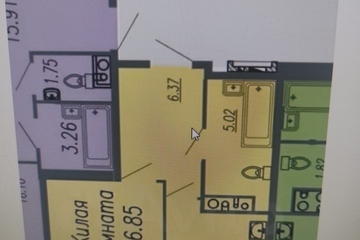 1-к квартира, 43 м², 12/18 эт.