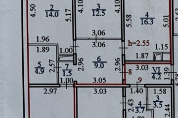 3-к квартира, 78,3 м², 2/9 эт.