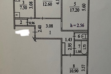 3-к квартира, 69,4 м², 5/9 эт.