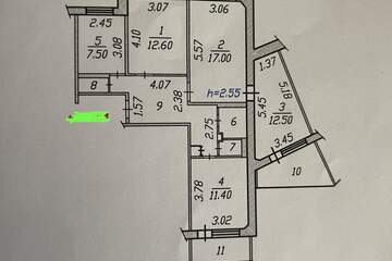 4-к квартира, 78 м², 7/10 эт.