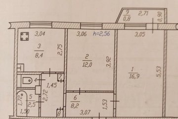 2-к квартира, 48 м², 2/5 эт.